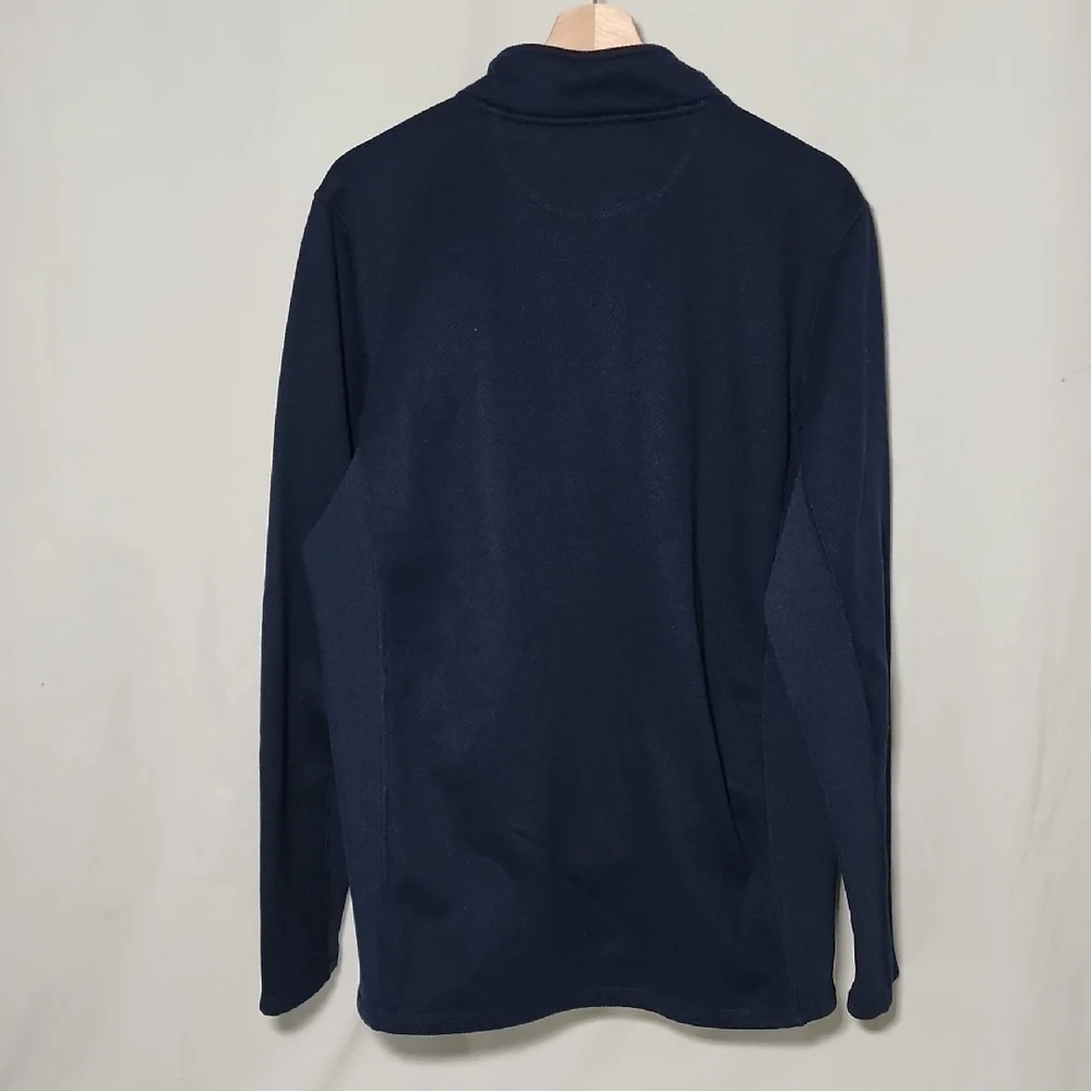 Men's Classic Navy Zip-Up Sweater